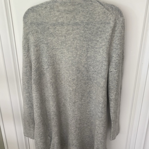 Madewell Long Grey Cardigan in Cozy Wool & Alpaca Blend Yarn sz S Lounge - Picture 5 of 11